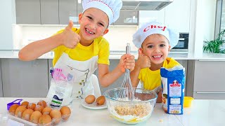 Vlad y Niki Cocinando y jugando con mamá  Colección de videos para niños [upl. by Rellek]