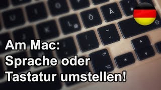 Mac Sprache und TastaturBelegung ändern zB auf englisch umstellen [upl. by Kelvin217]