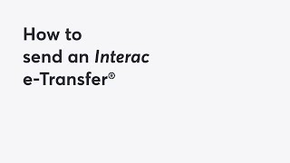 How to Send an Interac eTransfer with your PC Money Account  PC Financial [upl. by Cariotta]