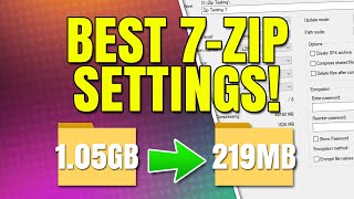 Best 7Zip Compression Settings for 7z and Zip File Formats [upl. by Ontina703]