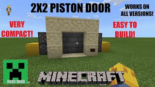 Minecraft 2x2 Piston Door Super Easy [upl. by Verdie919]