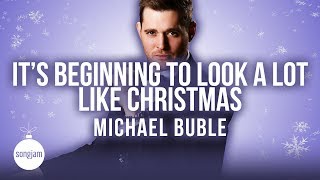 Michael Bublé  Its Beginning To Look A Lot Like Christmas Karaoke Instrumental  SongJam [upl. by Perseus]