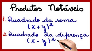 PRODUTOS NOTÁVEIS [upl. by Kris]