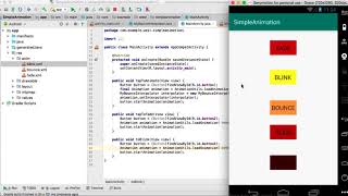 Android Studio Animation Fade Slide Blink Bounce and Move [upl. by Lewak]