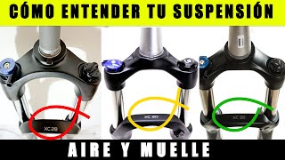 CÓMO FUNCIONA LA SUSPENSIÓN DE UNA BICICLETA EXPLICACIÓN SENCILLA 🚲 SALUD CICLISTA [upl. by Neerhtak]