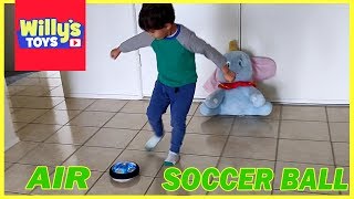 Kids Toy Air Rechargeable Air Soccer Ball Review  Hover Ball  Willys Toys [upl. by Selby]