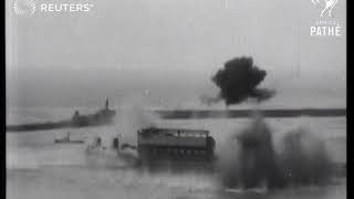 German bombers attack Port of Dover 1940 [upl. by Obed]