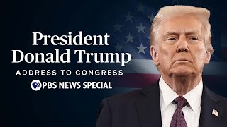 WATCH LIVE President Donald Trumps 2025 address to Congress  PBS News Special [upl. by Auguste]