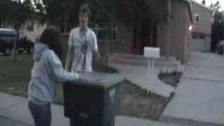 girl gets tossed into trash can [upl. by Eaton]