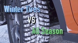 Winter tires VS All Season Tires Proof that you need WINTER TIRES [upl. by Nyroc]