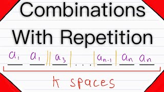 Combinations with Repetition  Combinatorics [upl. by Anabahs]