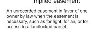 Easements  Real Estate Exam [upl. by Alicec728]