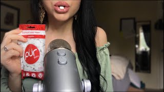 ASMR GUM CHEWING  MOUTH SOUNDS NO TALKING [upl. by Xavier]