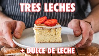 Easy Tres Leches Cake Completely From Scratch [upl. by Niawd862]