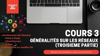 Cours réseaux N°3  Généralités sur les réseaux Troisième partie Par Dr MARiahla [upl. by Giesecke]