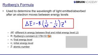 Using Rydbergs Formula [upl. by Hnao]