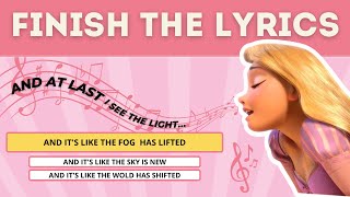 Finish the Lyrics  Disney Songs [upl. by Vallie]