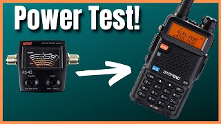 Baofeng GT5R Power Test  Ham Radio [upl. by Lelia]