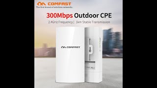 Comfast CFE130N V2 Wireless Outdoor CPE setup tagalog [upl. by Osyth]