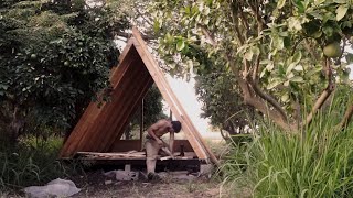 A frame cabin The making [upl. by Imim]