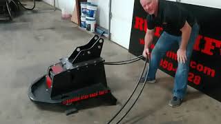 MiniExcavator Brush Cutter by RUT MFG Brush Eliminator [upl. by Sherm]