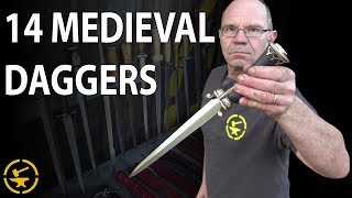 14 Medieval Daggers from Tods Workshop [upl. by Ateloiv]