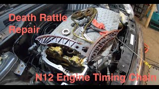 R56 Mini One N12 Engine Timing Chain replacement  Part 1 [upl. by Kolva]