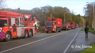 30112013 Brandweer Assen opent twee nieuwe kazernes met feestelijke optocht [upl. by Aizatsana879]