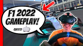 F1 2022 VR Miami Oculus Quest 2 Airlink PCVR gameplay HP Reverb G2 compatible [upl. by Yendis]