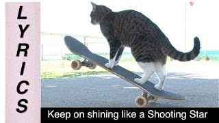 CAT Super Skateboarding Adventure With Lyrics [upl. by Thenna923]