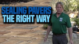 How to seal outdoor pavers  Earth Works Jax [upl. by Sesiom]