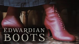 Making Edwardian Boots circa 1915 by HAND [upl. by Adnorhs726]