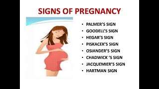 SIGNS OF PREGNANCY [upl. by Yboc]