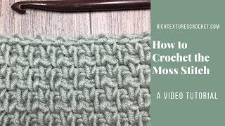 Moss Stitch  How to Crochet [upl. by Ivad]