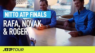 Round Table With Nadal Djokovic amp Federer  Nitto ATP Finals  ATP [upl. by Chantal]