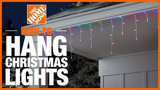 How to Hang Christmas Lights  The Home Depot [upl. by Niltak418]