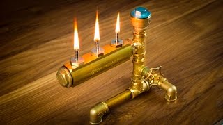 DIY Steampunk Industrial Pipe Oil Lamp [upl. by Engeddi]