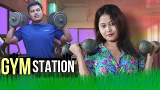 GYM STATION  New Kokborok short drama 2024  ABIR DEBBARMA [upl. by Blunk]