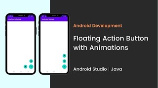 Android Floating Action Button with Animation  Android Studio  Java [upl. by Lledyr]