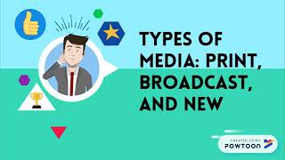 Types of Media Print Broadcast and New Media [upl. by Acinomahs]