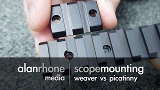 Scope Mounting  Weaver vs Picatinny [upl. by Gnex458]