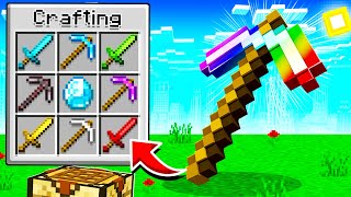 CRAFTING THE PERFECT PICKAXE IN MINECRAFT [upl. by Dona]