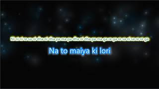 Ghar More Pardesiya  Kalank  Karaoke with Lyrics [upl. by Krischer]