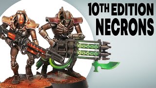 Paint AMAZING 10th Edition Necrons with these SIMPLE tips [upl. by Nrevel]