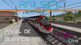 TRAIN SIMULATOR  Renfe Civia  Paneles de Destino [upl. by Ayotal]