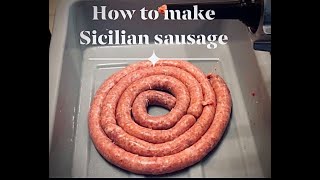 How To Make Sicilian Sausage [upl. by Toll]