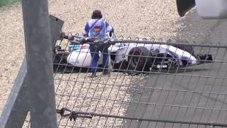 F1 German GP 2014 Start Felipe Massa Crash [upl. by Maris]