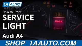 How to Reset Service Light 0409 Audi A4 [upl. by Lardner]