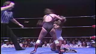 Linda Dallas vs Misty Blue Simms 19850927 [upl. by Bernita58]