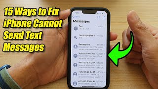 15 Ways to Fix iPhone Cannot Send Text Messages [upl. by Drugi]